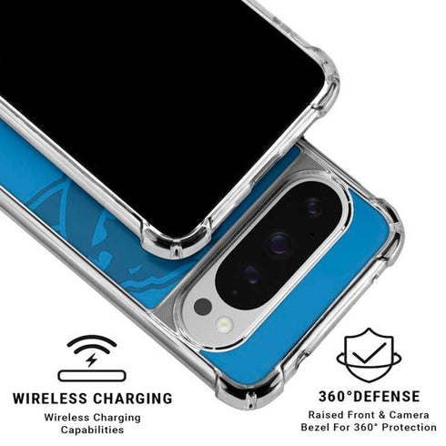 NFL Detroit Lions Double Vision Google Pixel 10 Pro XL Clear Case